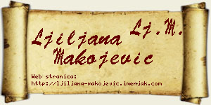 Ljiljana Makojević vizit kartica